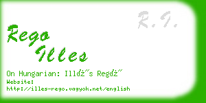 rego illes business card